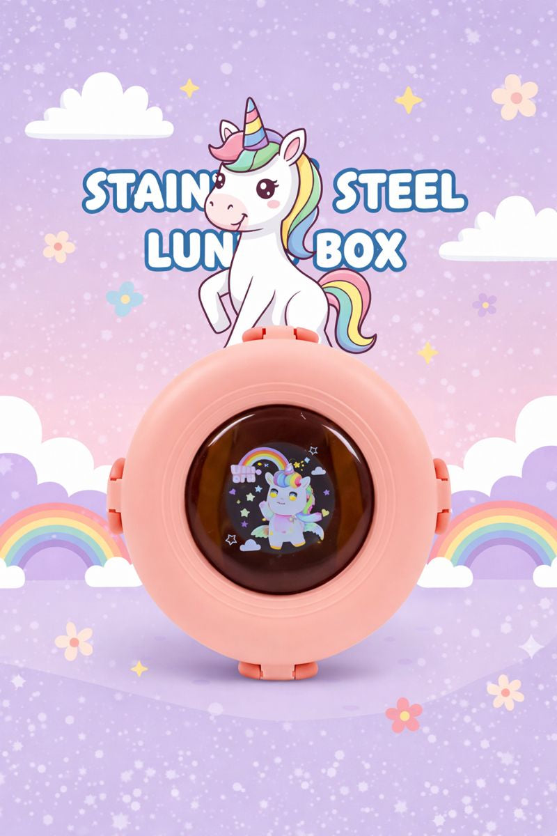 Kids Stainless Steel Lunch Box with Secure Lock