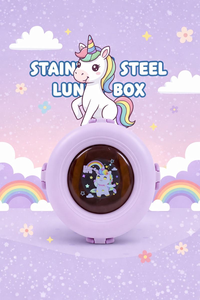 Kids Stainless Steel Lunch Box with Secure Lock