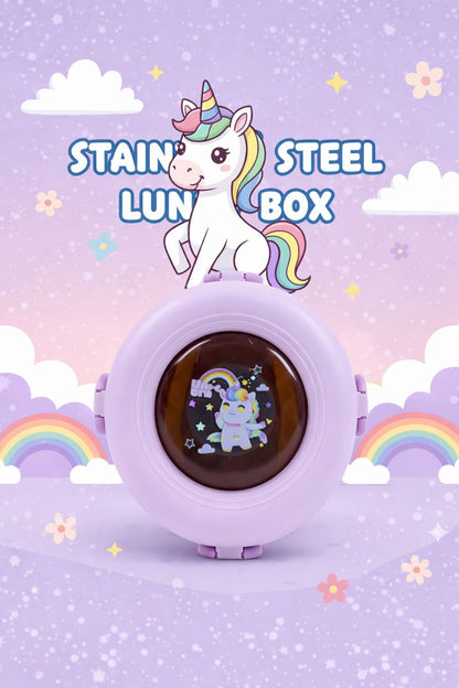 Kids Stainless Steel Lunch Box with Secure Lock