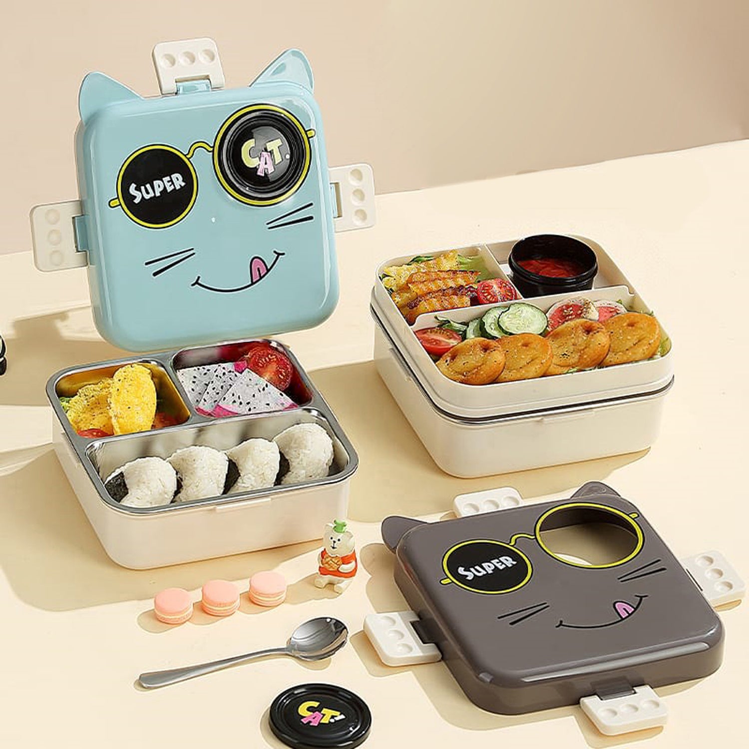 Super Catnap Steel Spill Proof Lunch Box For Kids