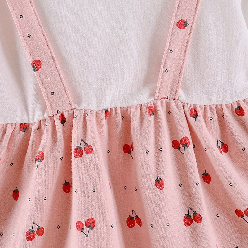 Strawberry Peter Pan Collared Dress