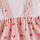 Strawberry Peter Pan Collared Dress