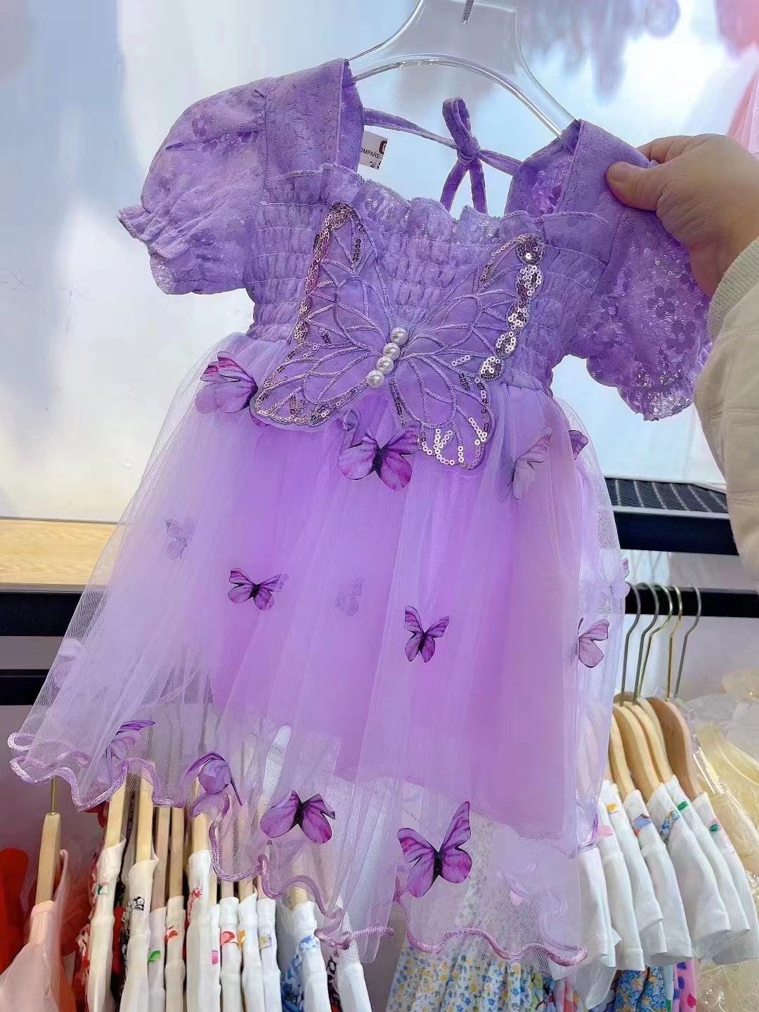 Butterfly Applique Baby Girl Dress
