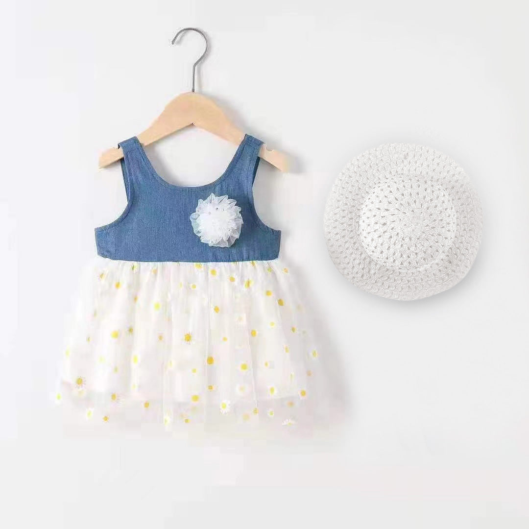 Petal Blossom Baby Girl Frock with Hat