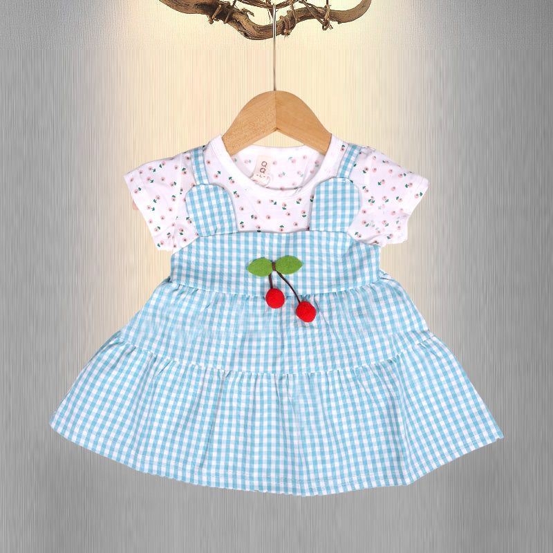 Checkered Charm Cherry Dress