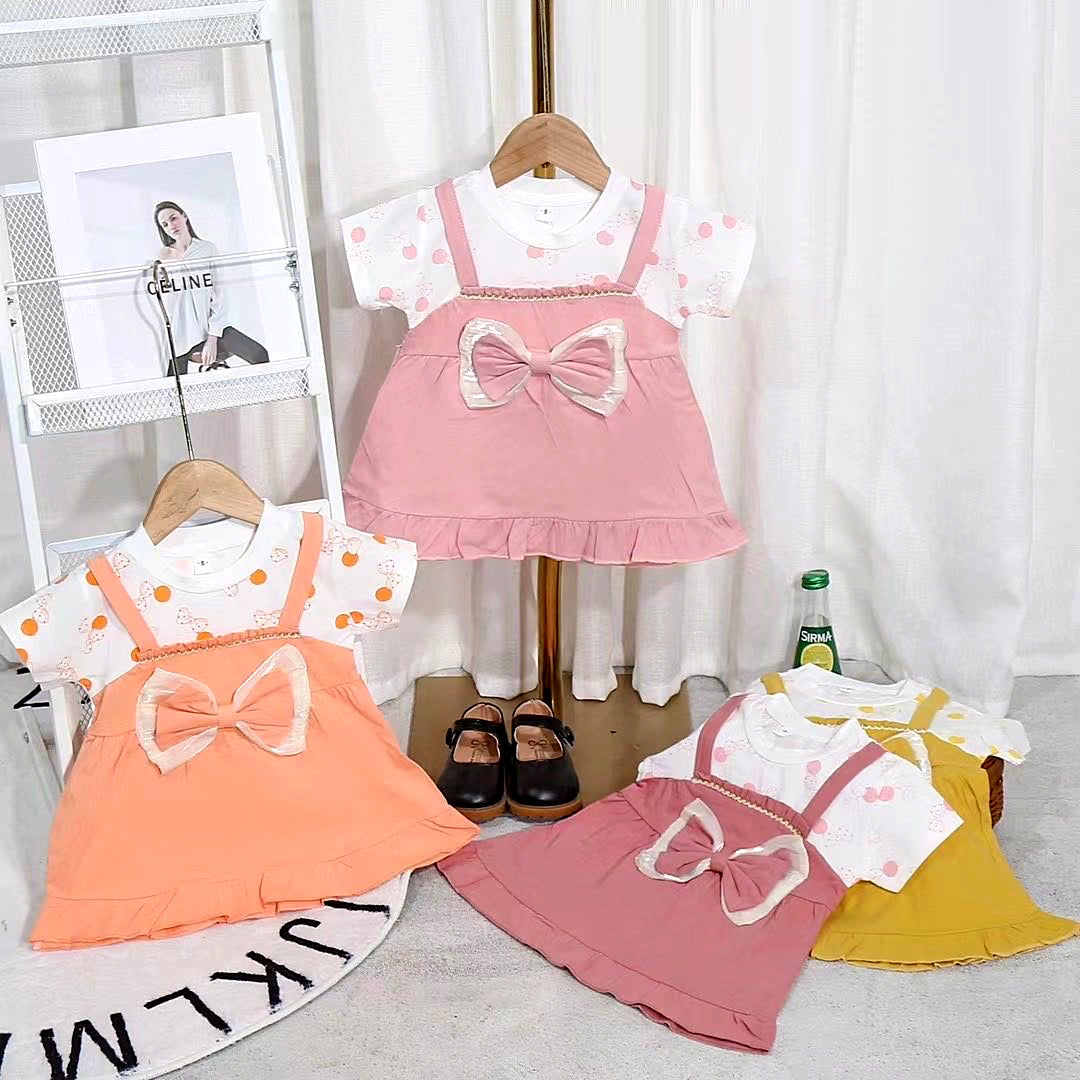 Darling Bow Delight Baby Frock