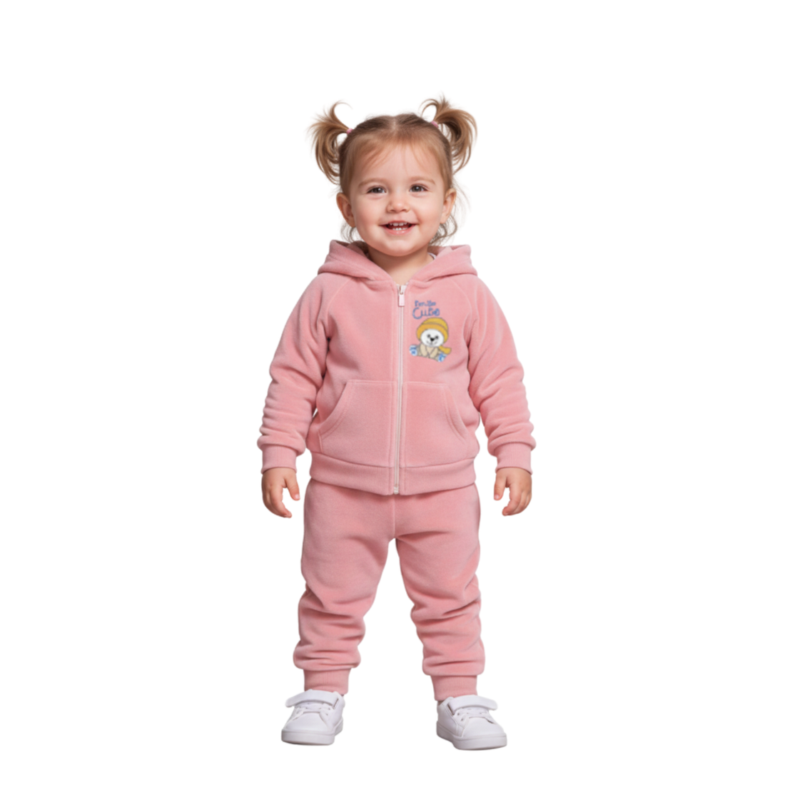 Cute Character Full-Zip Jacquard Bonding Set