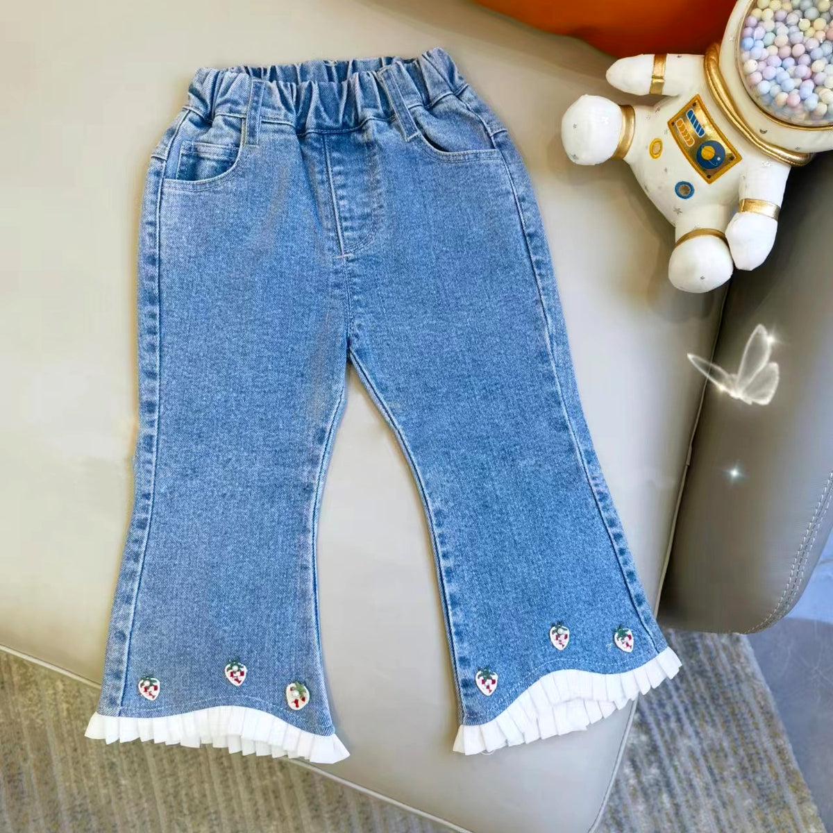 loom Burst Baby Girl Flare Jeans