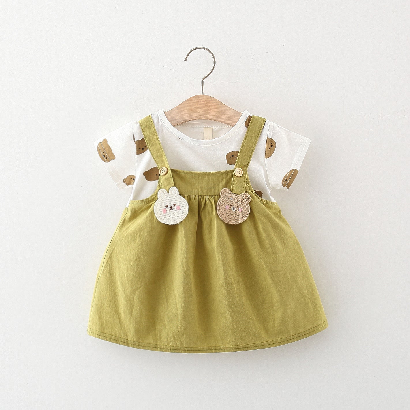 Bunny and Teddy Cotton Dress