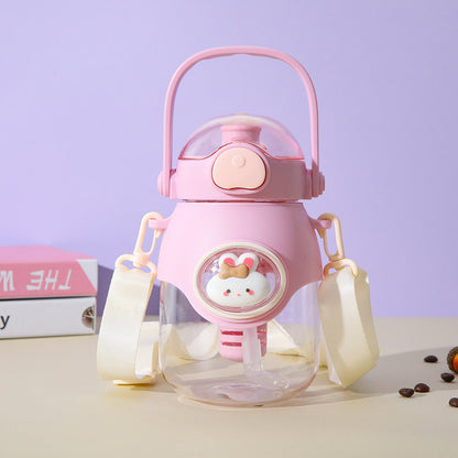 Bear and Bunny Sipper with Strap