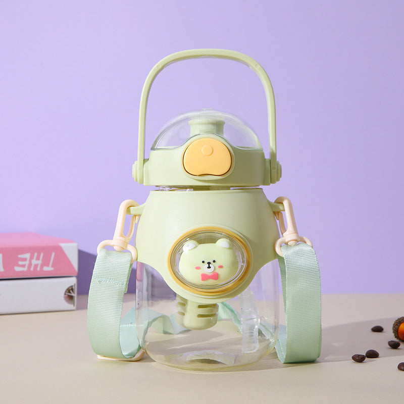 Bear and Bunny Sipper with Strap