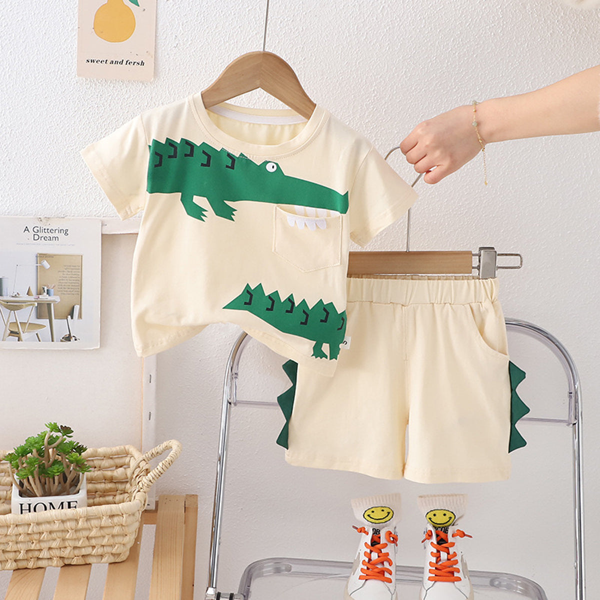 Kids Crocodile Cutie co-ord Set