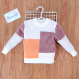 Orange & Brown Block Sweater