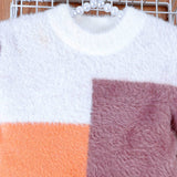 Orange & Brown Block Sweater