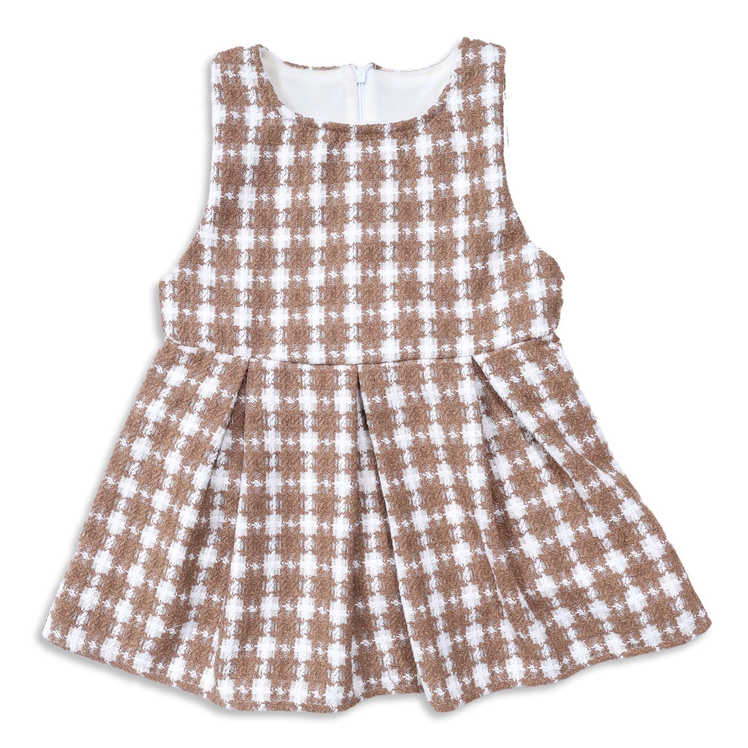 Girls warm co-ord set with checks design