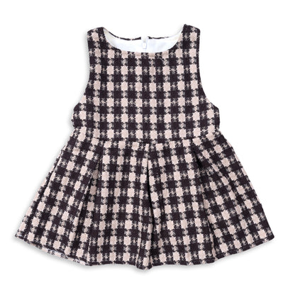 Girls warm co-ord set with checks design