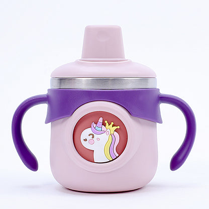 Stainless Steel Training Sipper Cup with Dual Handles for Kids
