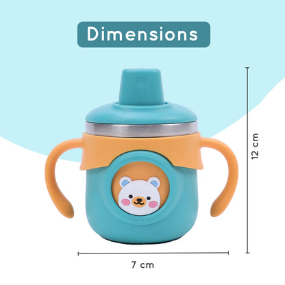 Stainless Steel Training Sipper Cup with Dual Handles for Kids