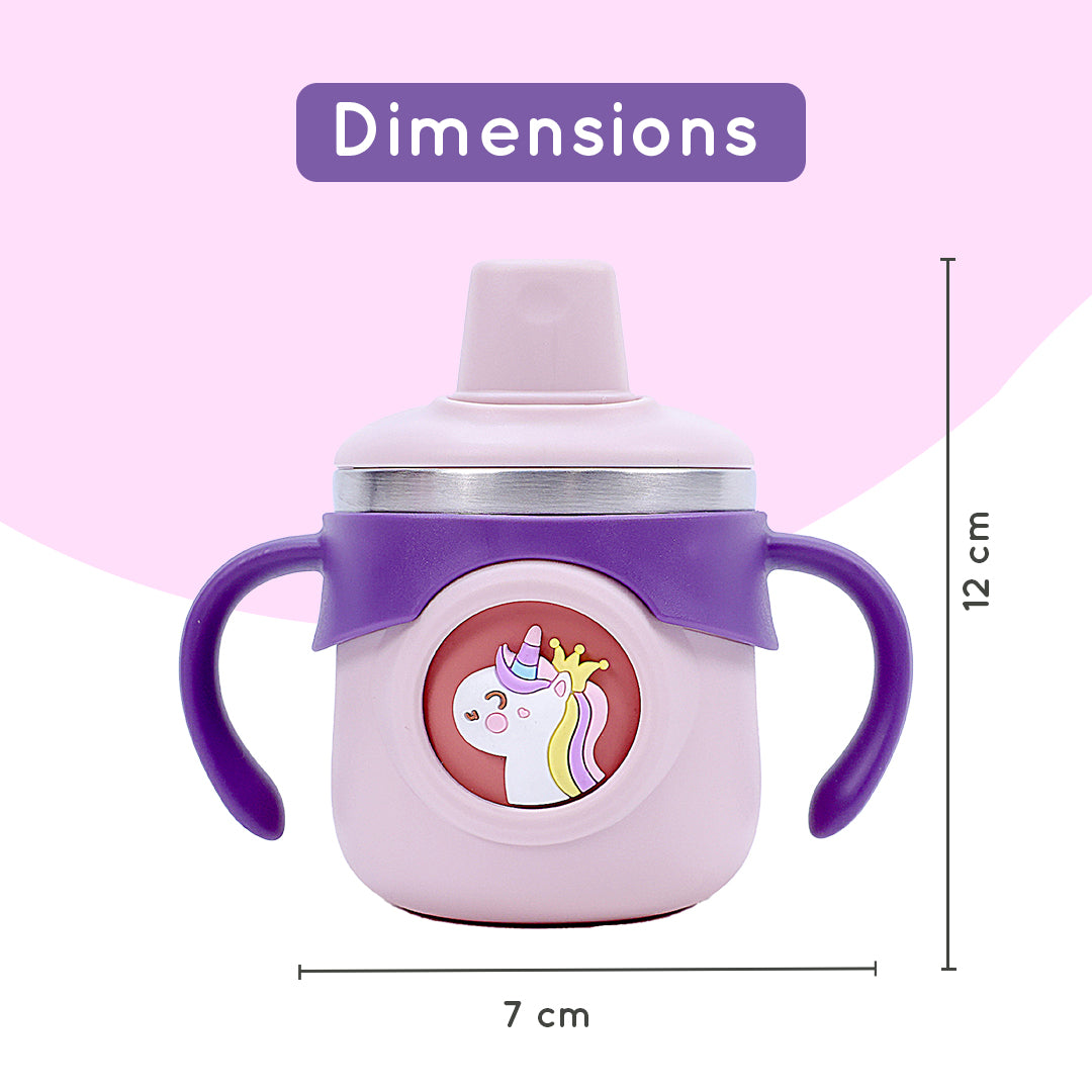 Stainless Steel Training Sipper Cup with Dual Handles for Kids