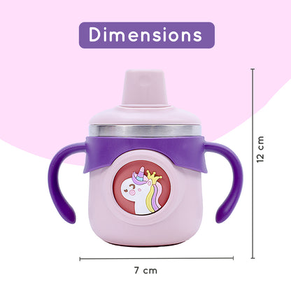 Stainless Steel Training Sipper Cup with Dual Handles for Kids