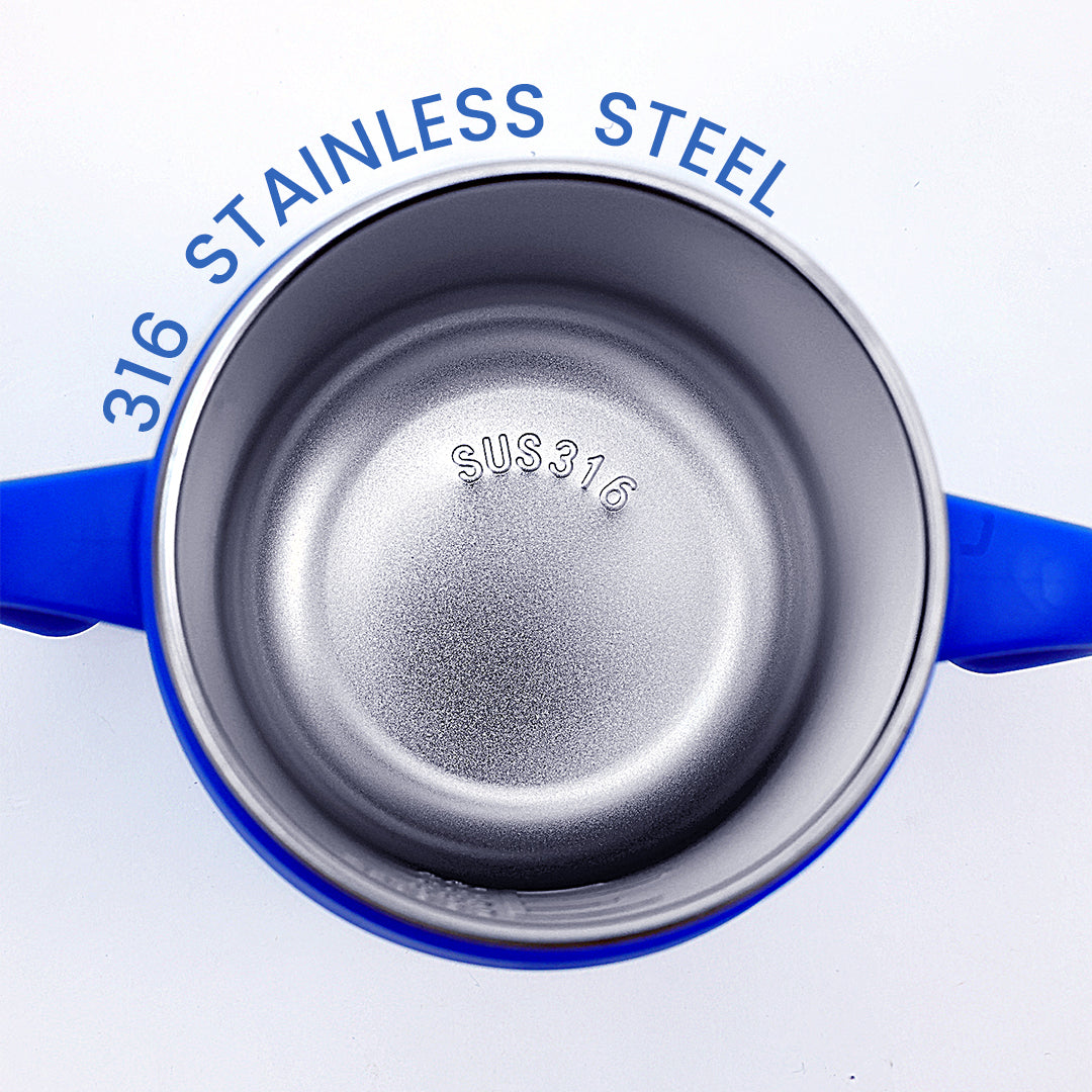 Stainless Steel Training Sipper Cup with Dual Handles for Kids