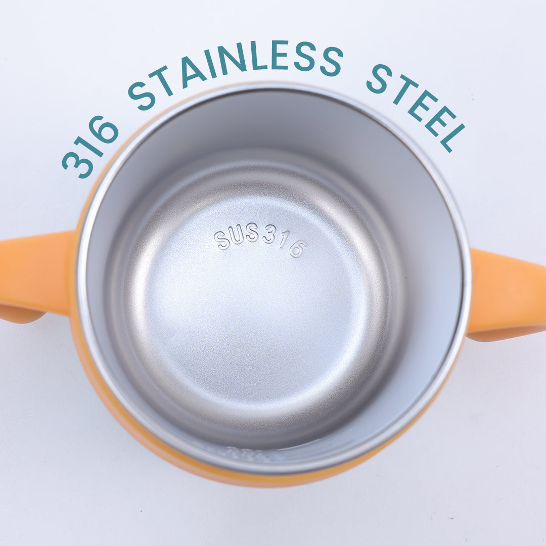 Stainless Steel Training Sipper Cup with Dual Handles for Kids