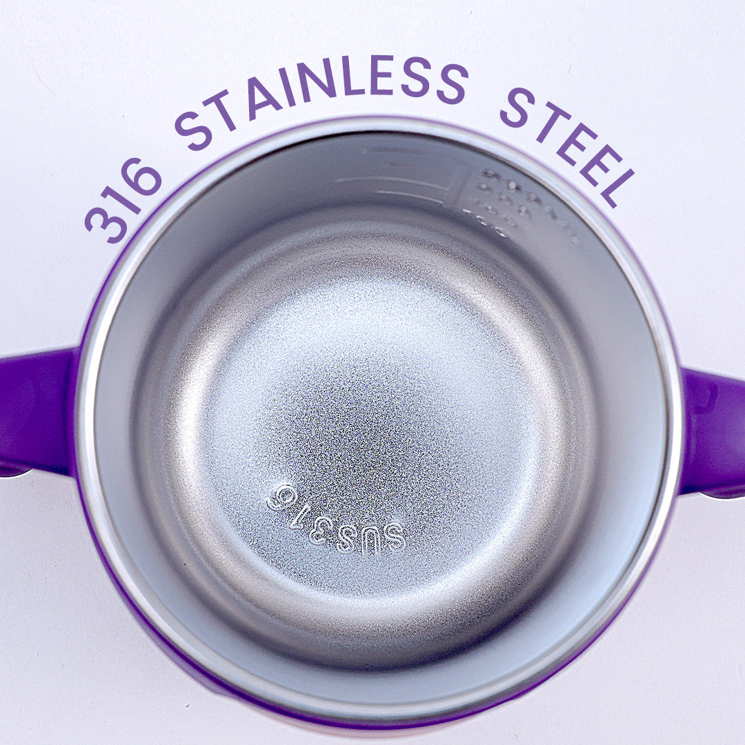 Stainless Steel Training Sipper Cup with Dual Handles for Kids