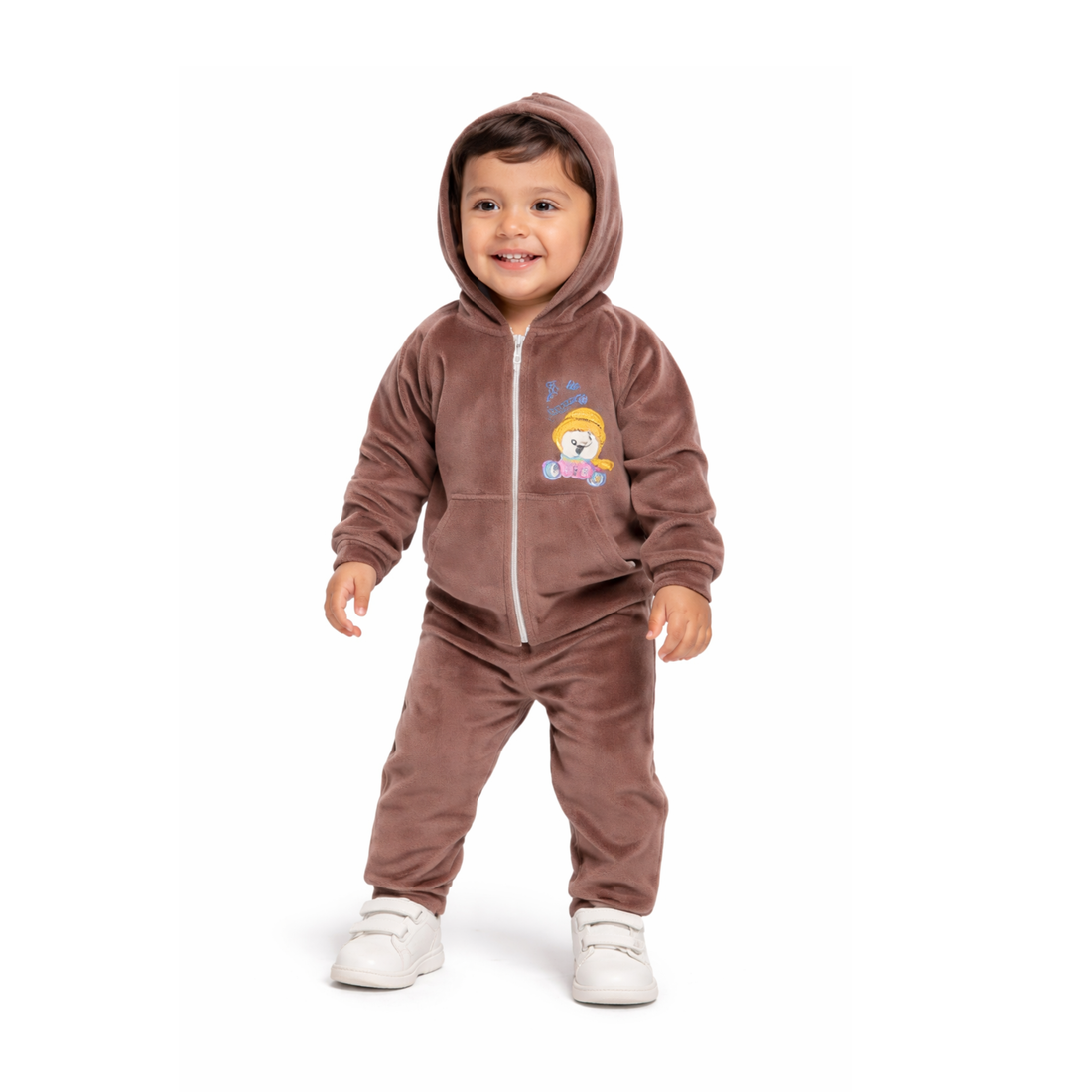Cute Character Full-Zip Jacquard Bonding Set