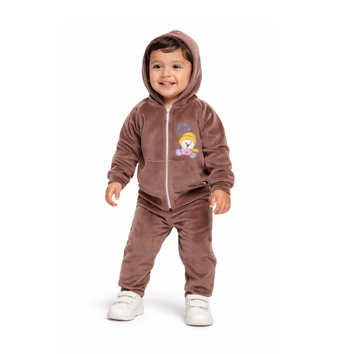 Cute Character Full-Zip Jacquard Bonding Set