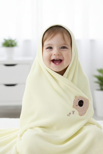 The Little Bunny Ultra-Soft Baby Towel | Gentle, Absorbent &amp; Skin-Friendly for Everyday Use