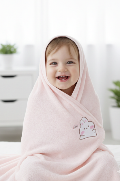 The Little Bunny Ultra-Soft Baby Towel | Gentle, Absorbent &amp; Skin-Friendly for Everyday Use