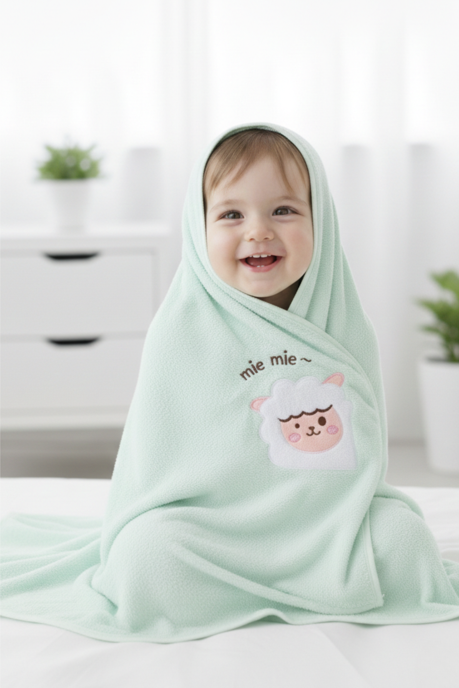 The Little Bunny Ultra-Soft Baby Towel | Gentle, Absorbent &amp; Skin-Friendly for Everyday Use