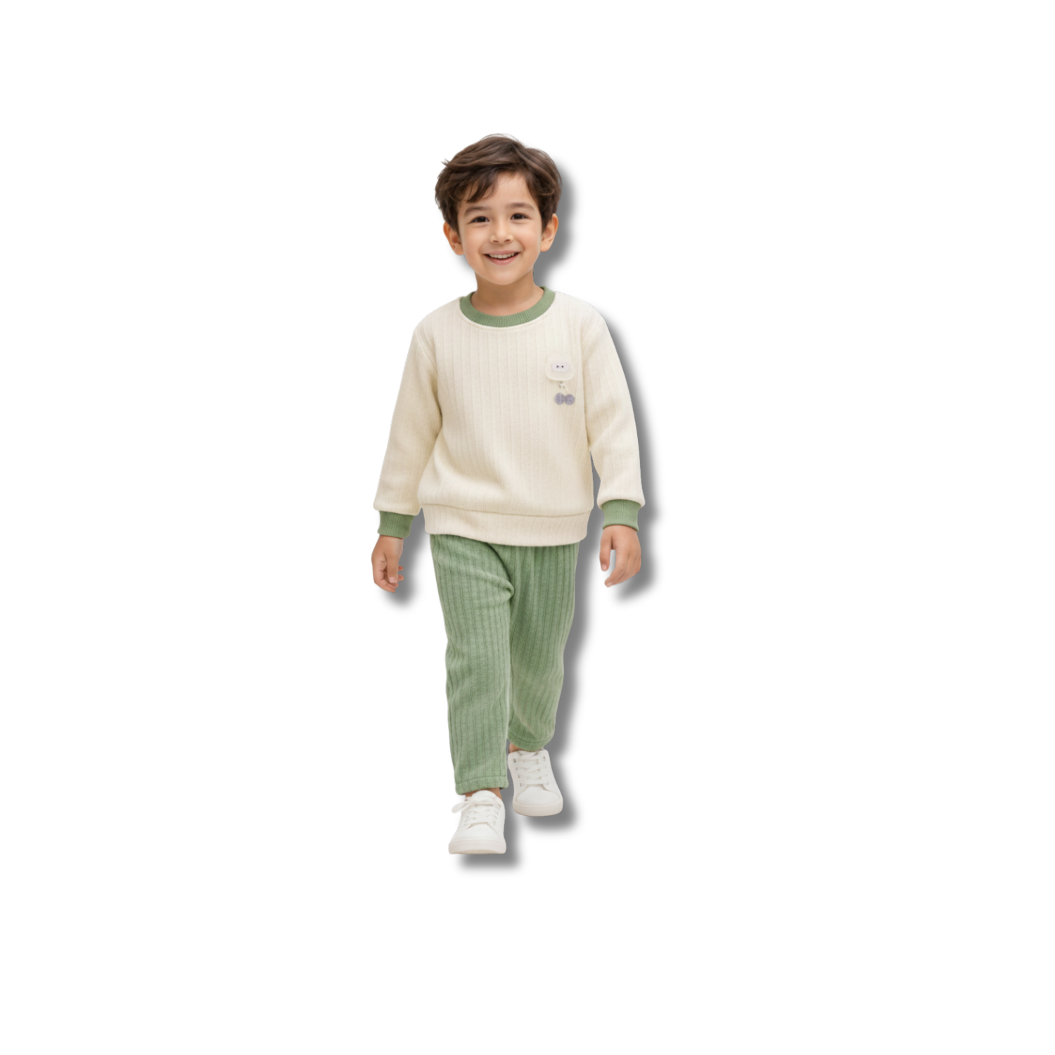 Chenille Super Soft Jacquard Sweater Set