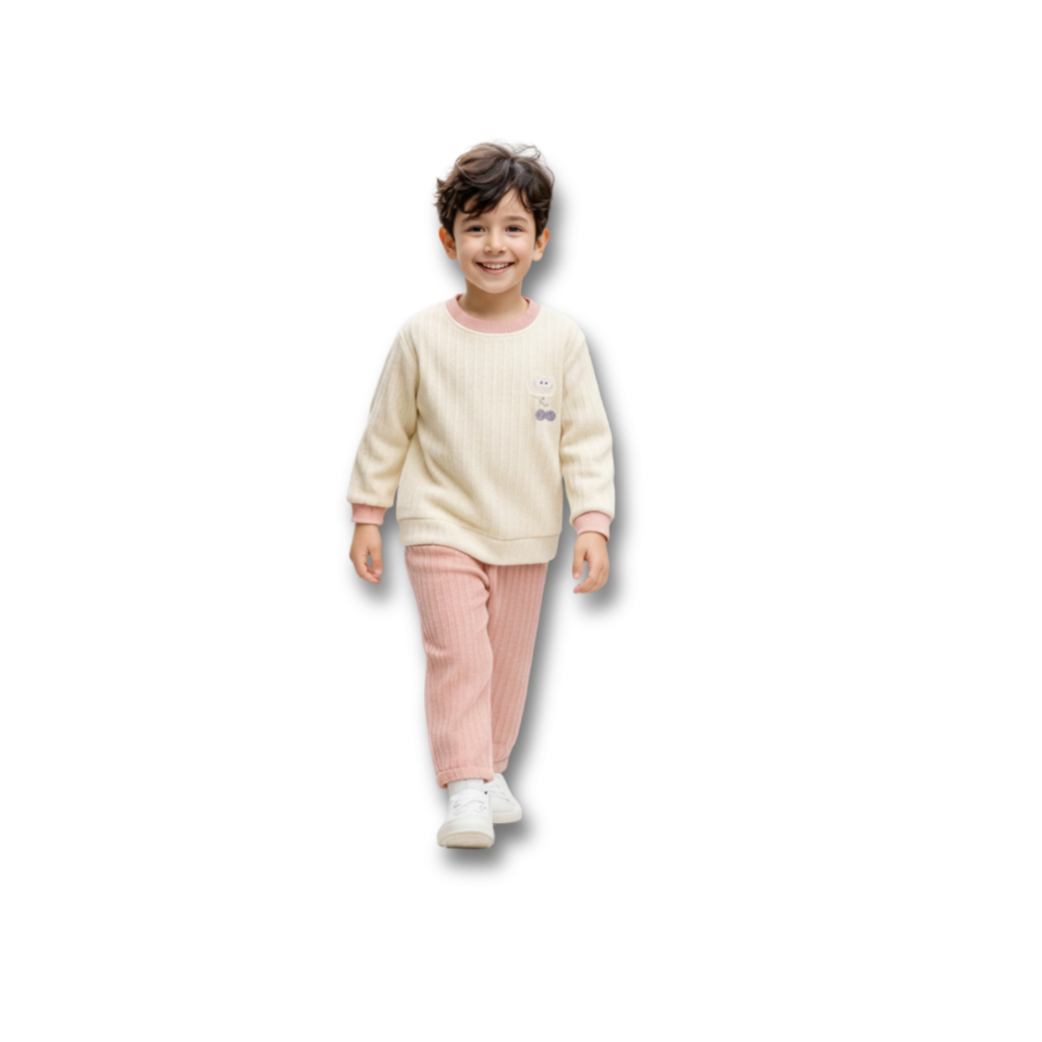 Chenille Super Soft Jacquard Sweater Set