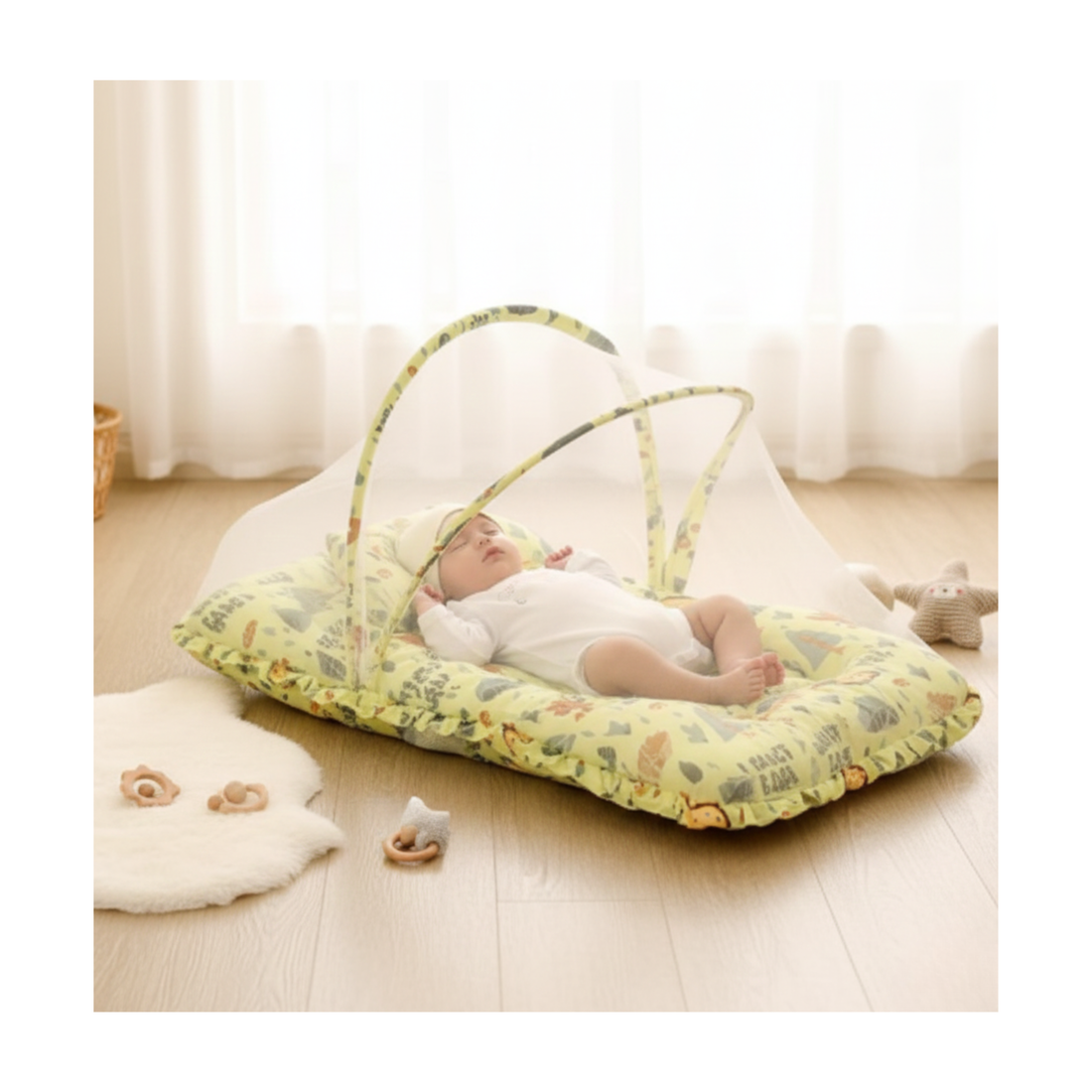 Cotton Net Bedding and Protection Mesh Set