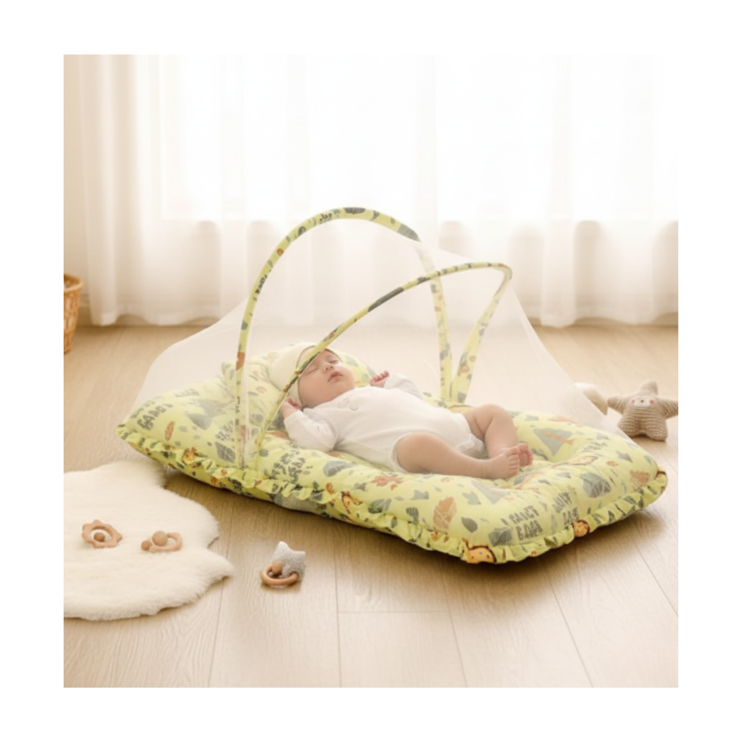 Cotton Net Bedding and Protection Mesh Set