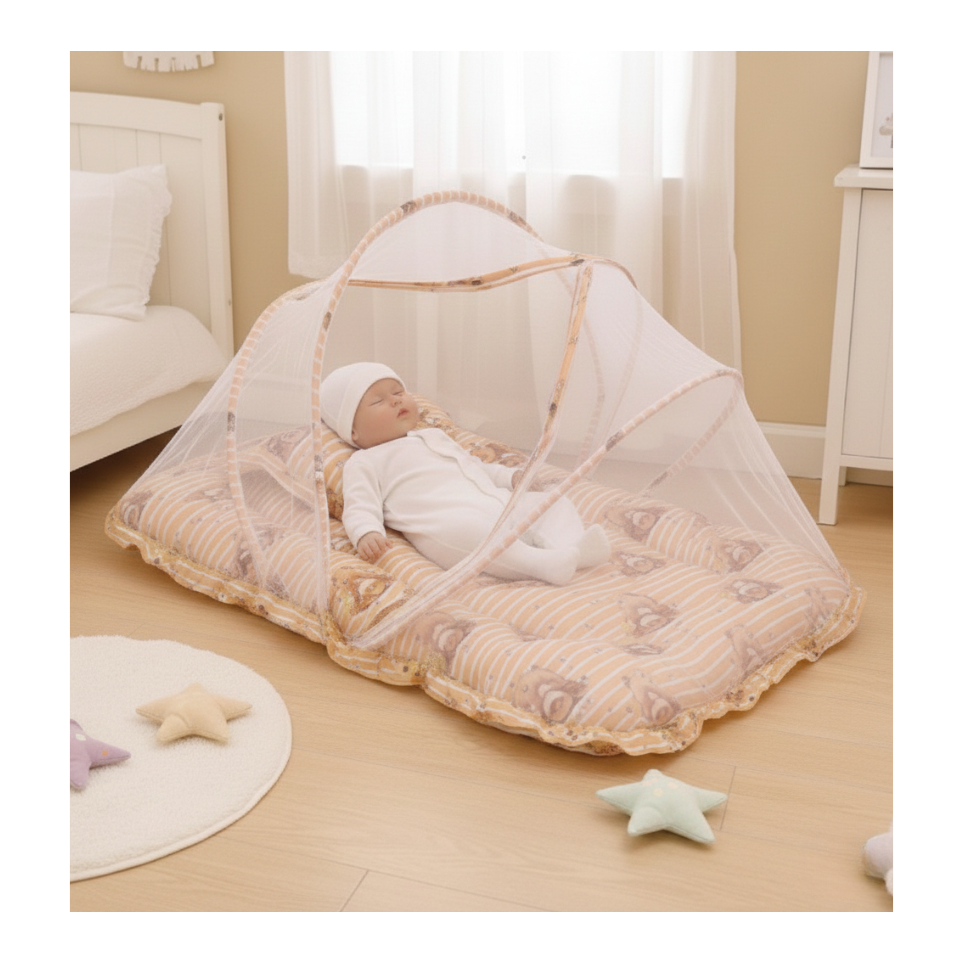 Cotton Net Bedding and Protection Mesh Set