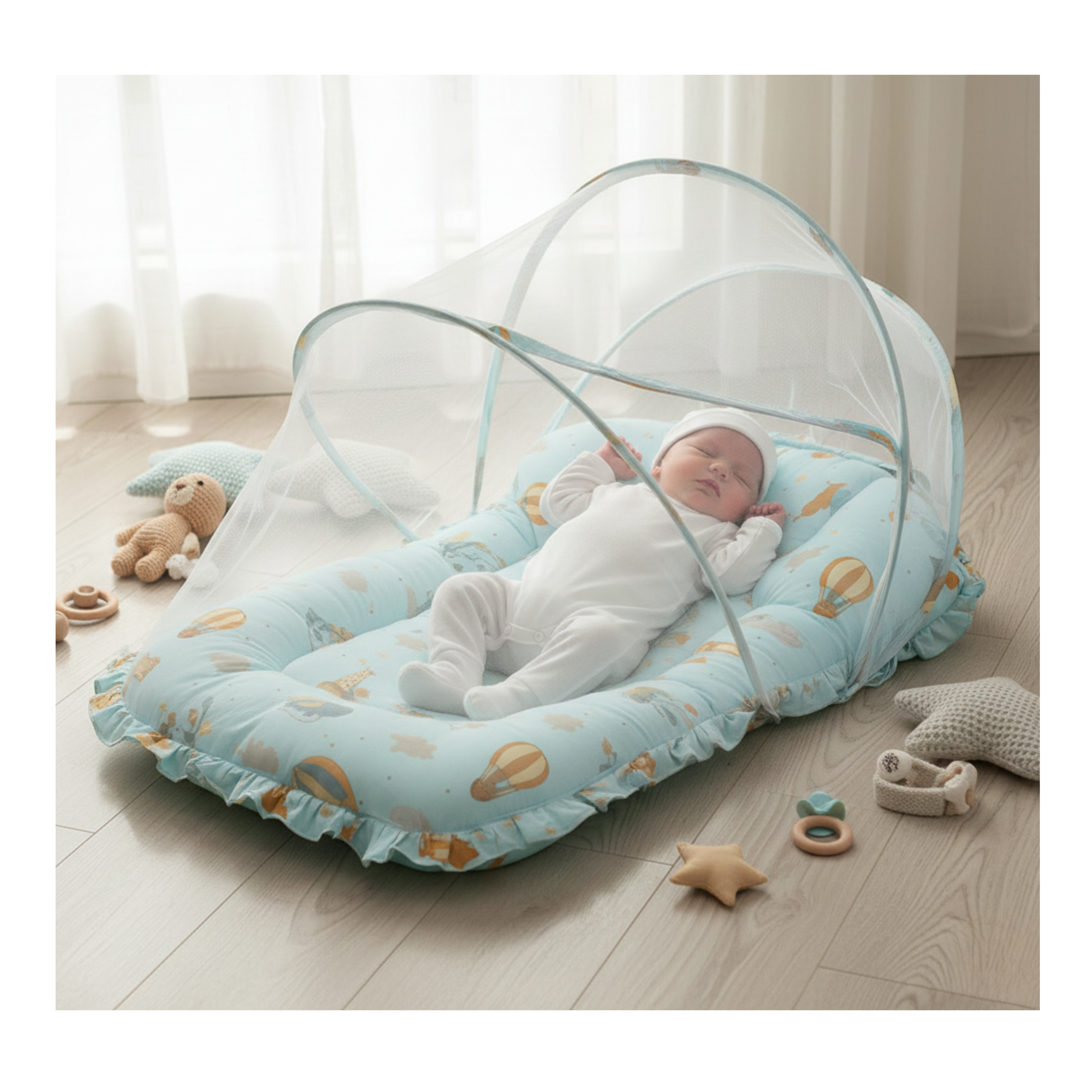 Cotton Net Bedding and Protection Mesh Set