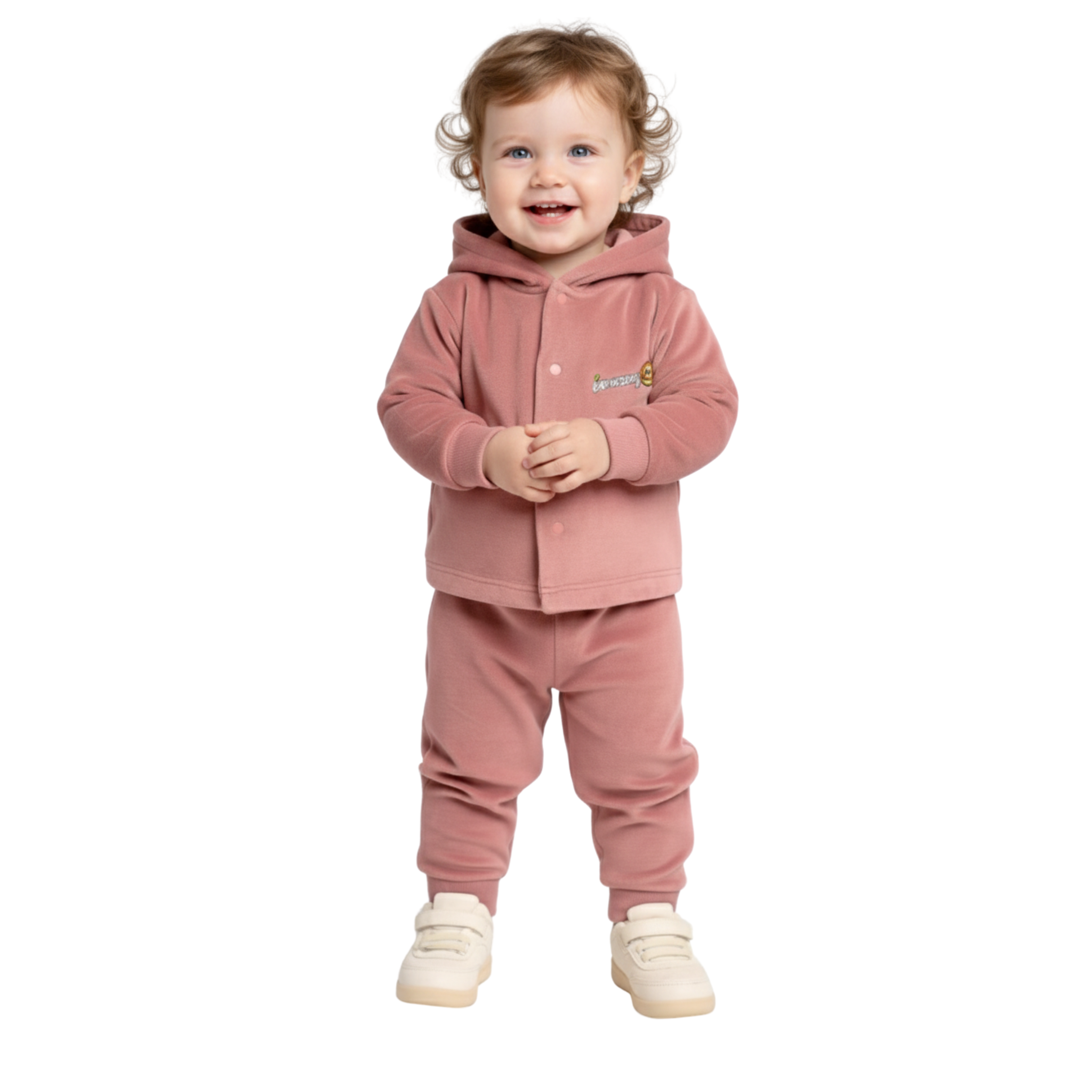 Brushing Hooded Two-Piece Set