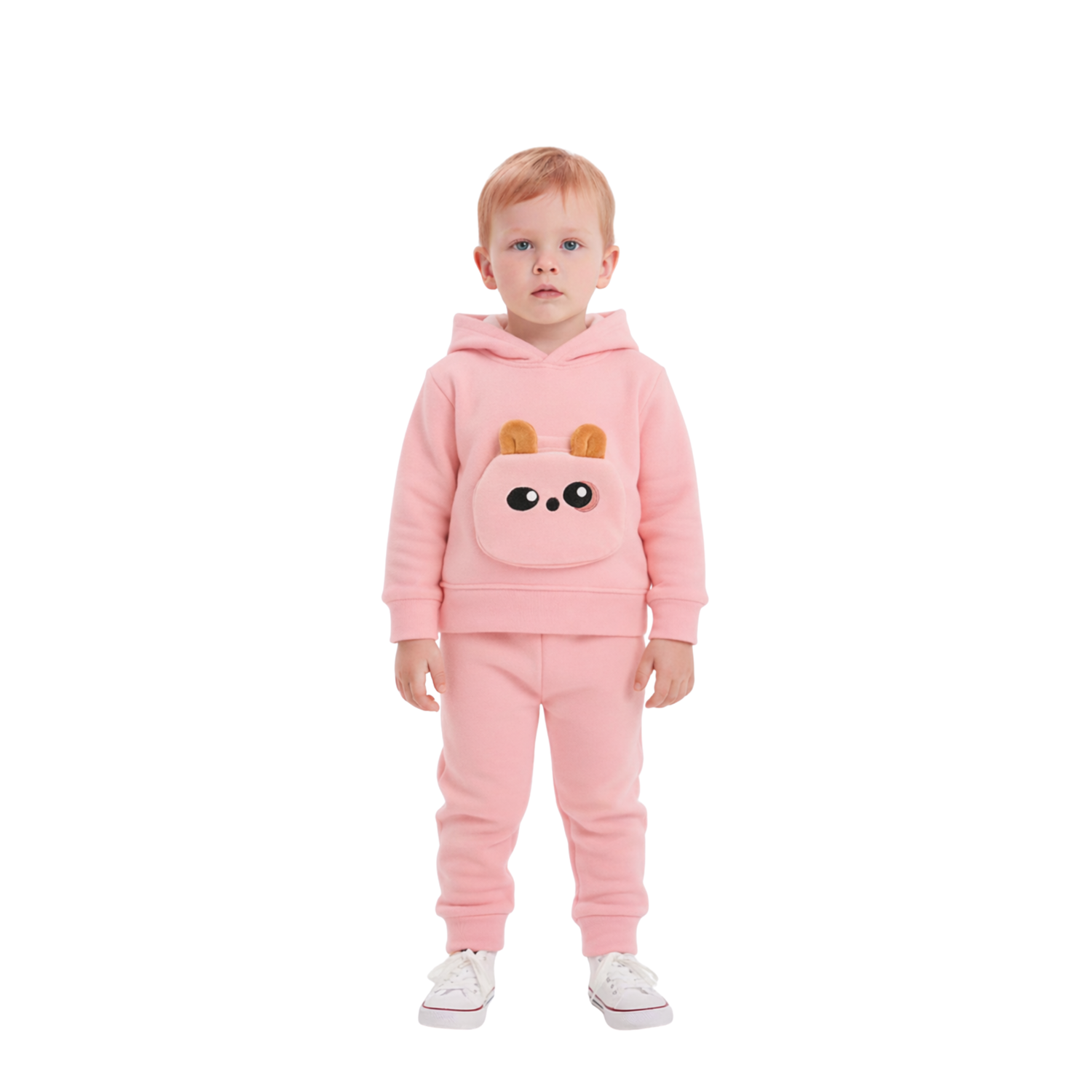 Polar Fleece Hooded Sweatshirt and Jogger Set