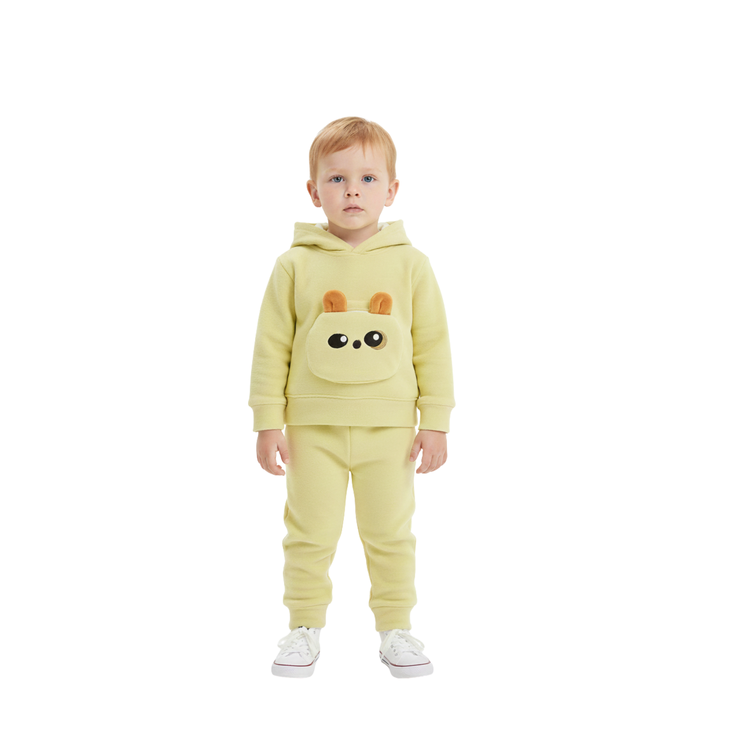 Polar Fleece Hooded Sweatshirt and Jogger Set