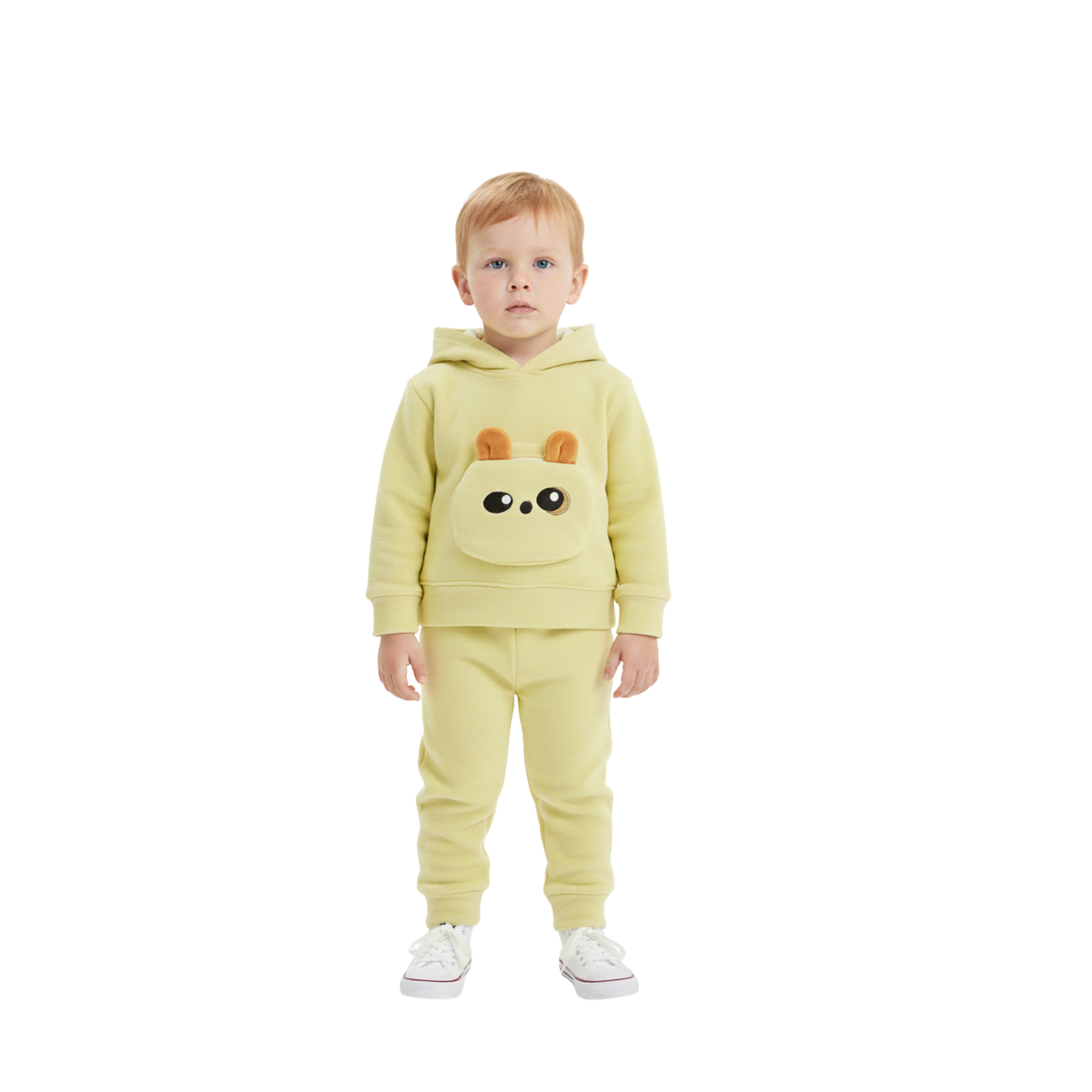Polar Fleece Hooded Sweatshirt and Jogger Set