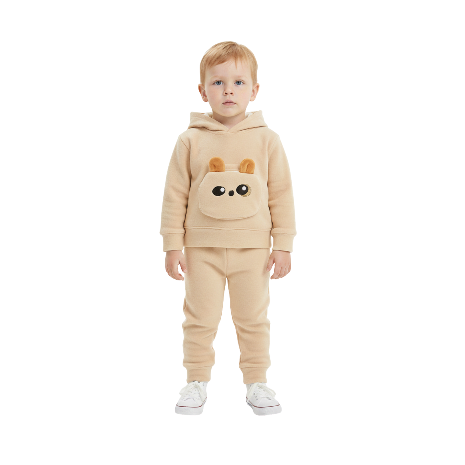 Polar Fleece Hooded Sweatshirt and Jogger Set