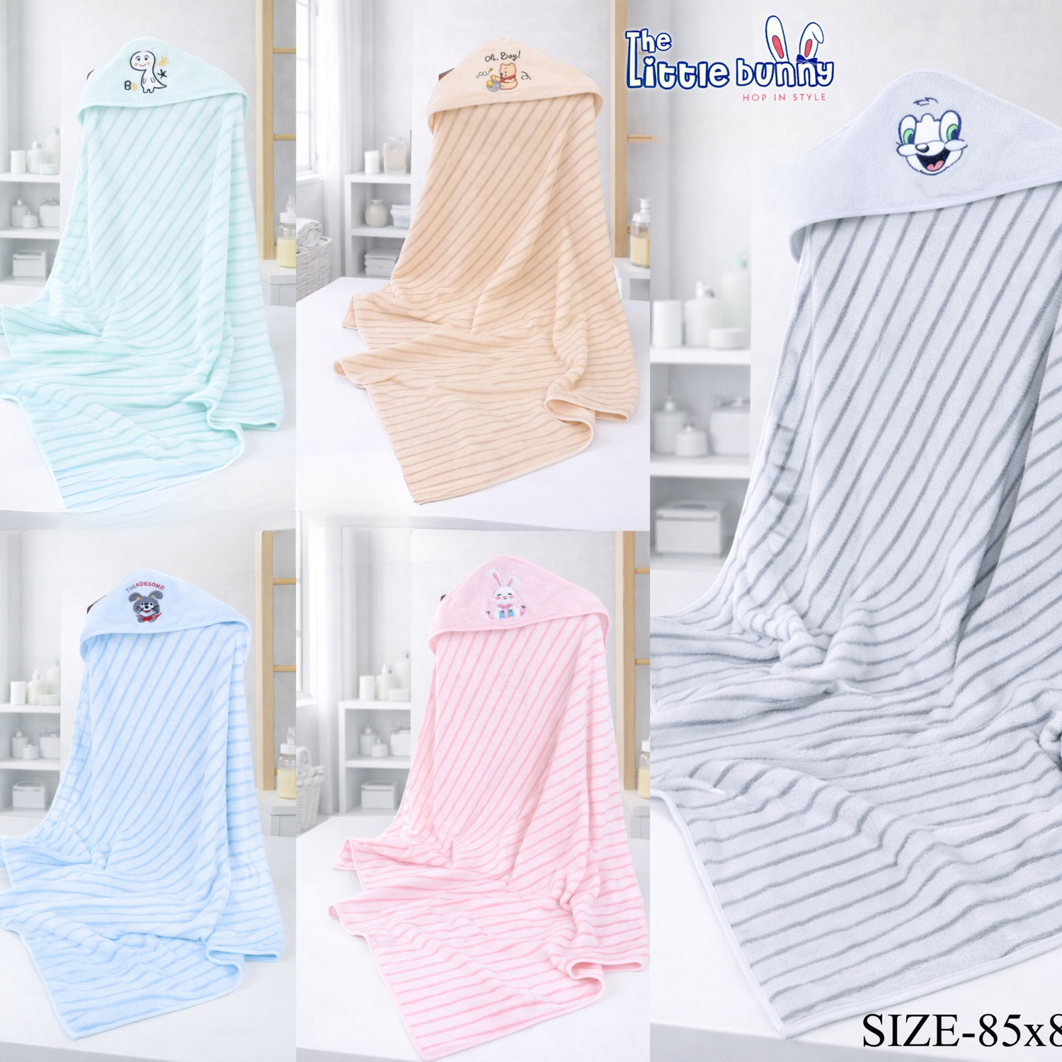 Baby Hooded Bath Towel | Ultra Soft &amp; Absorbent | Gentle on Delicate Skin | Quick-Dry &amp; Cozy Wrap