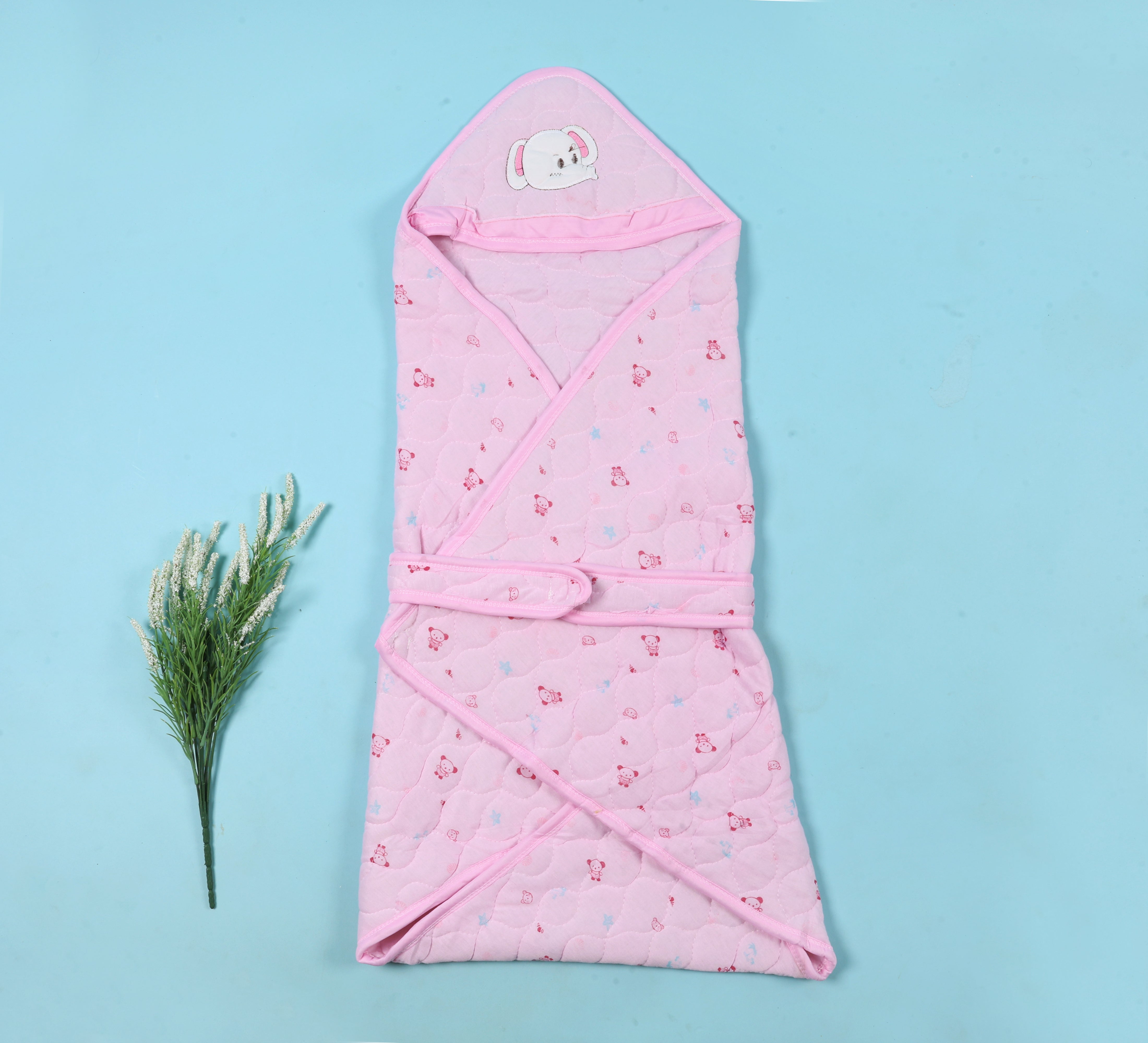 Baby Cotton Hooded Wrapper