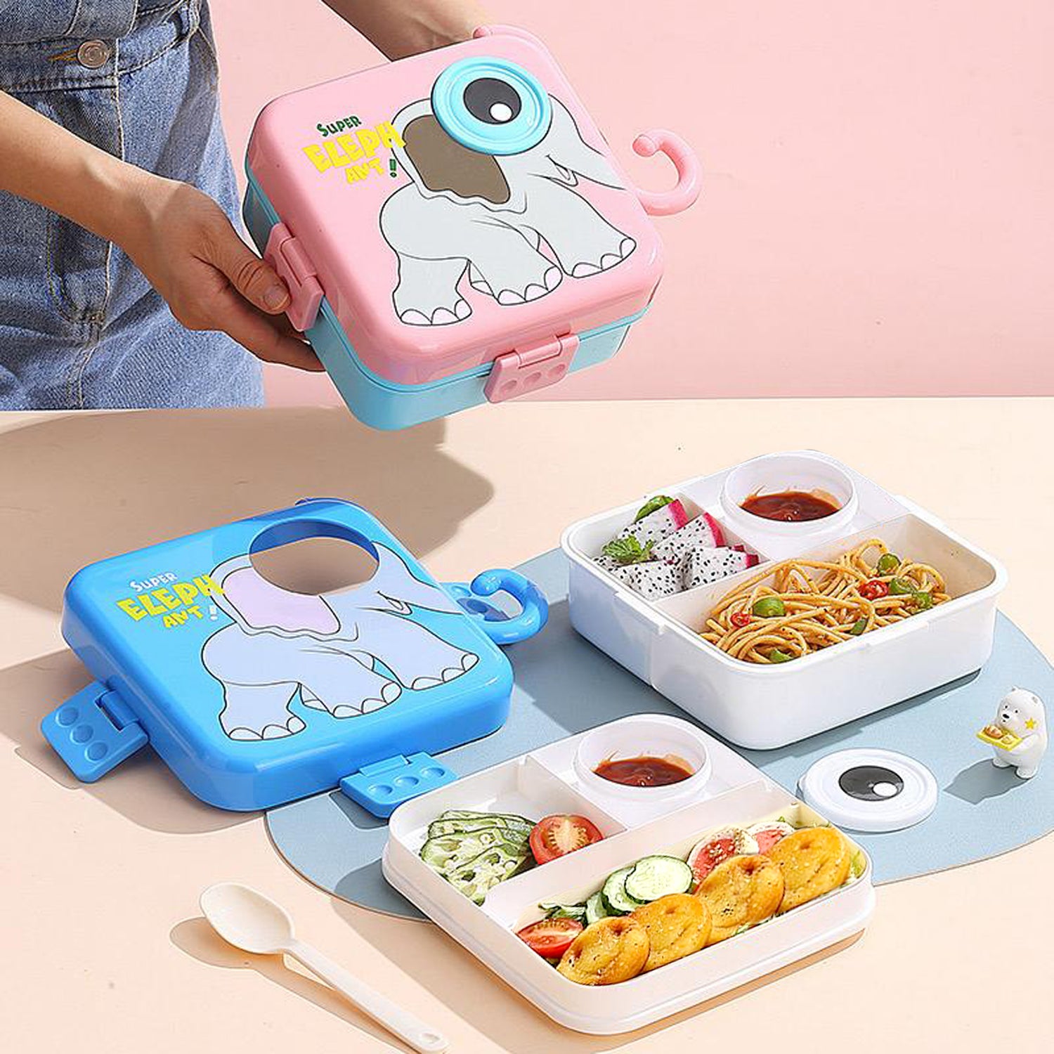 Ele Guard Spill Proof Lunch Box For Kids