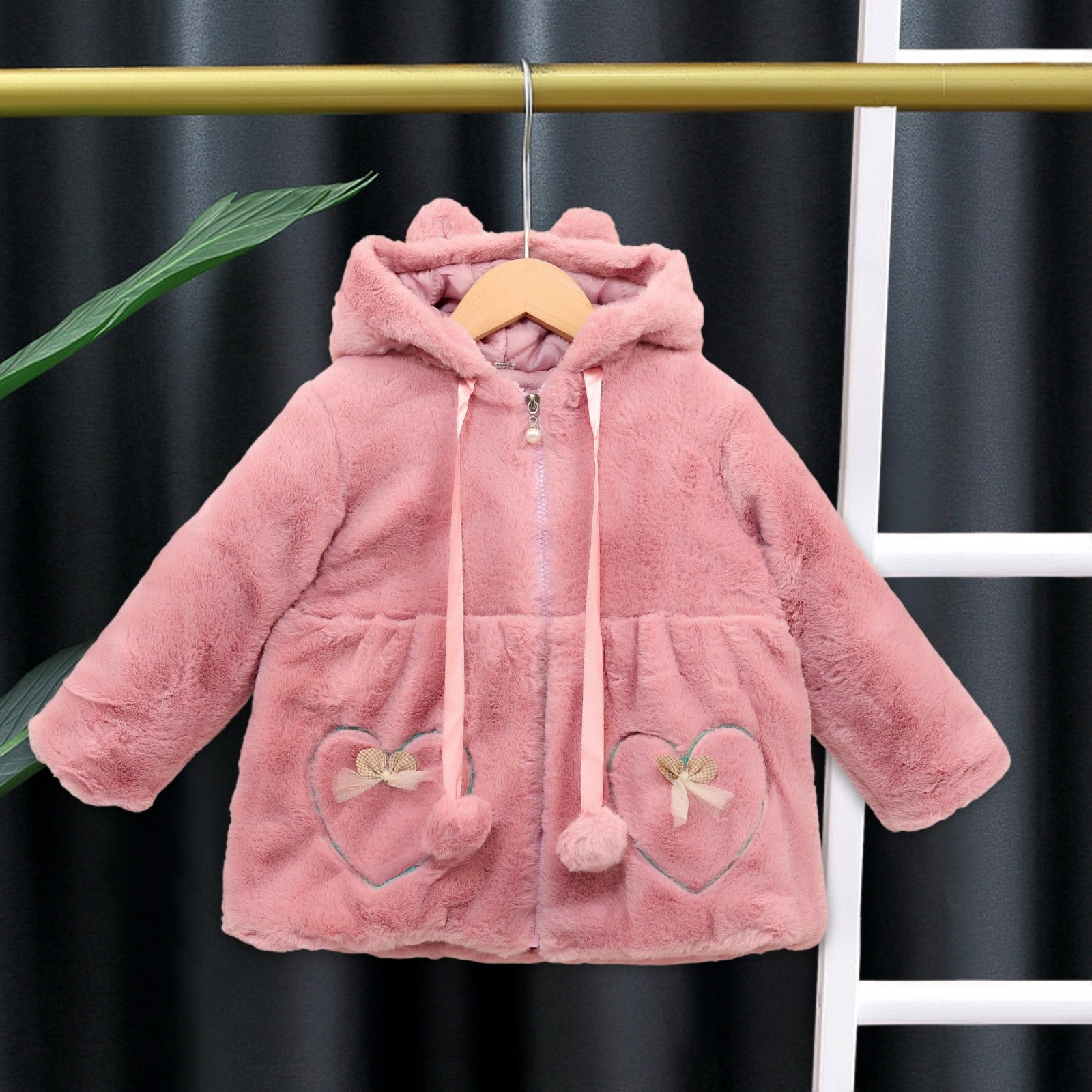 Baby warm cuttie hooddy jacket