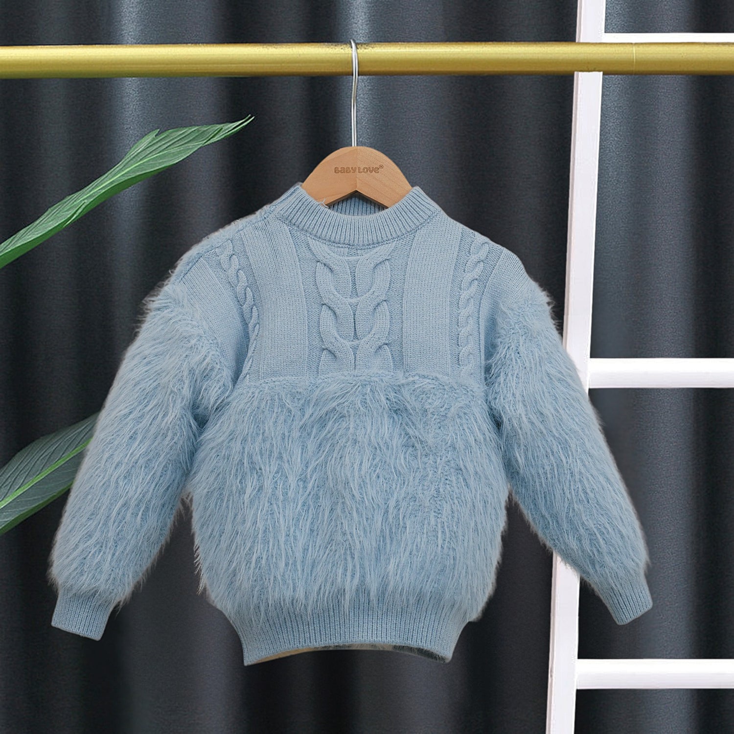 Baby warm fur sweater