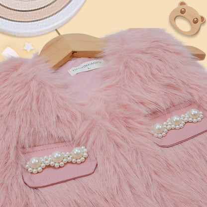 Warm cuttie fur jacket