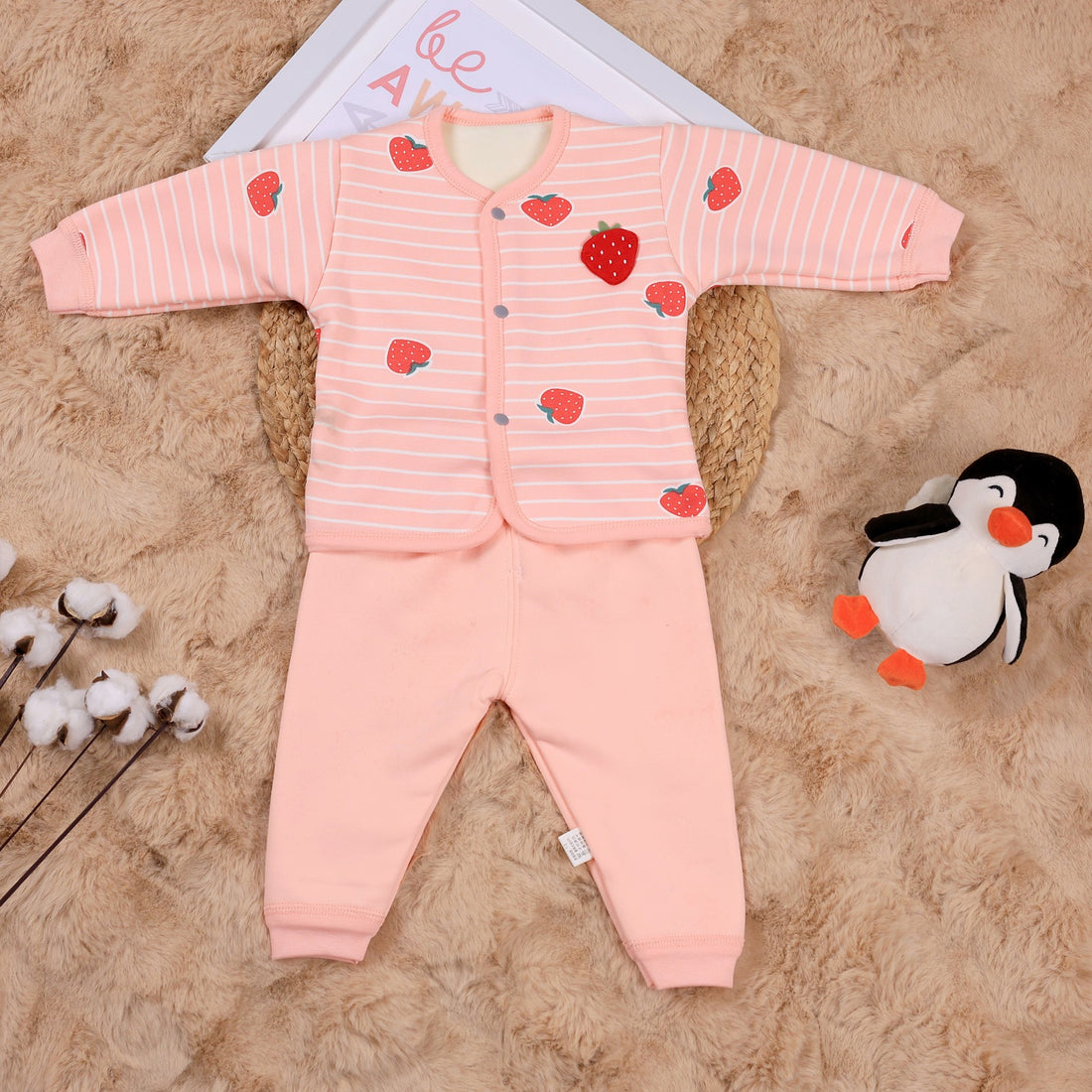 Baby suit with Strawberry print